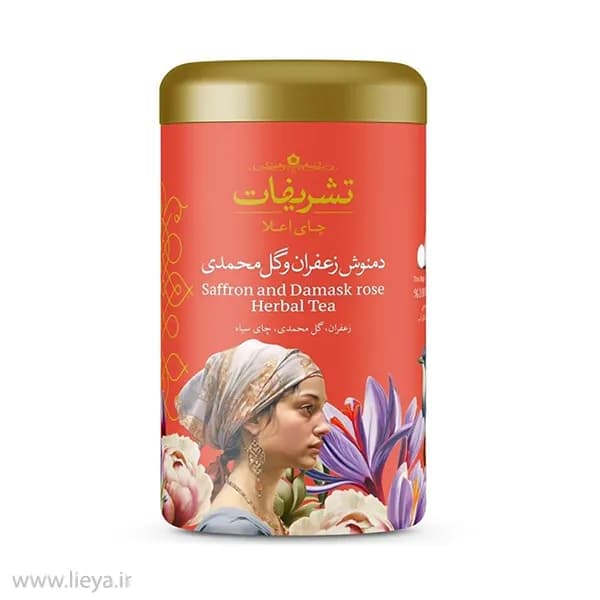 دمنوش زعفران و گل محمدی تشریفات- 14 عددی