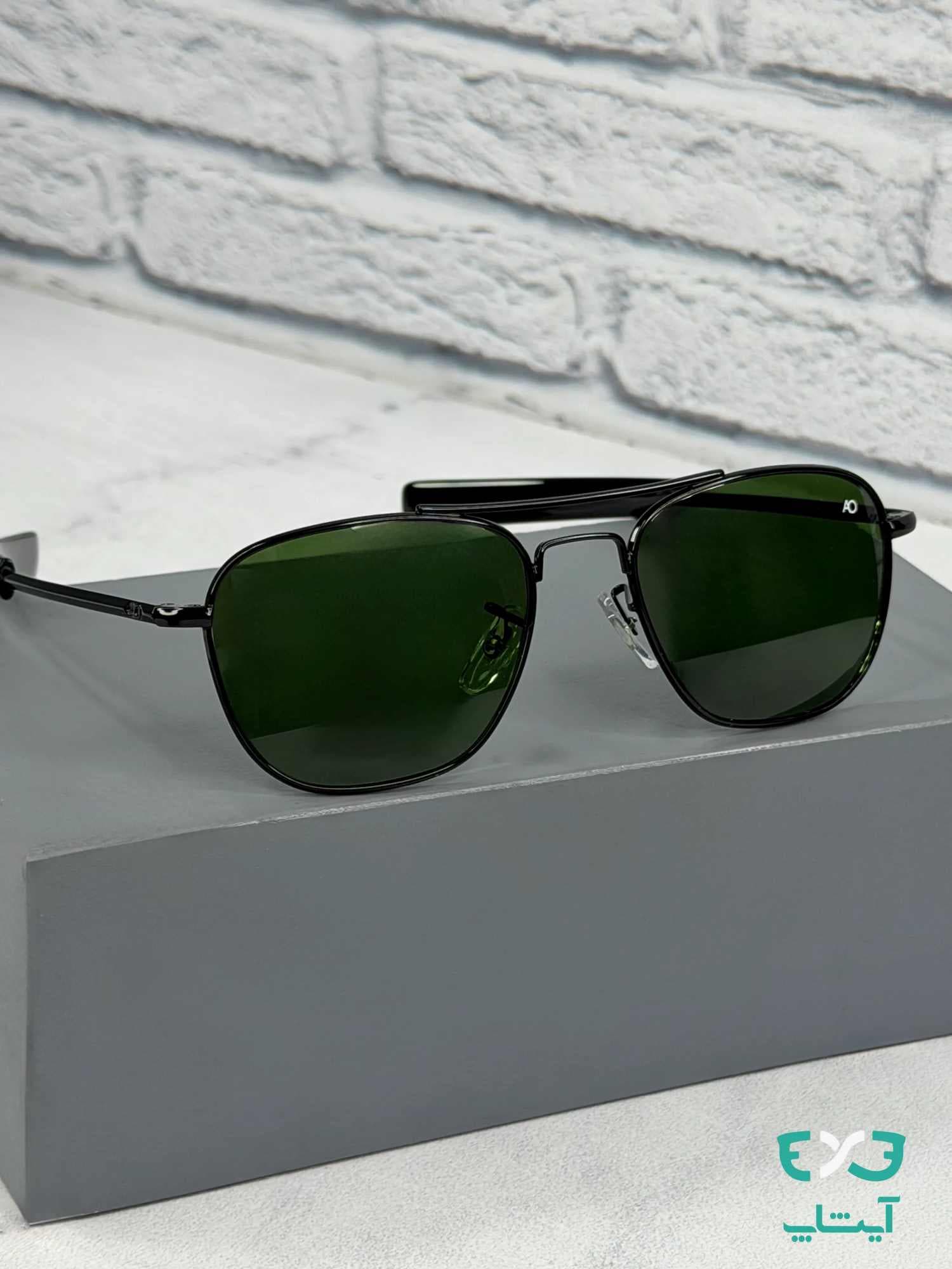 عینک آفتابی خلبانی امریکن اپتیکال American Optical کد052