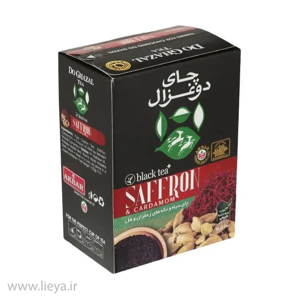 چای دوغزال هل و زعفران- 100 گرم — تصویر ۳