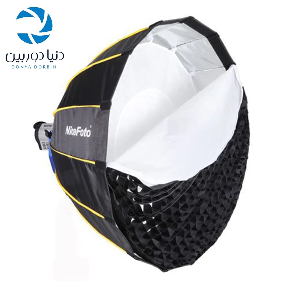 پارابوليک پرتابل نايس فتو Nicefoto 90cm Portable Parabolic Soft Box — تصویر ۱۲