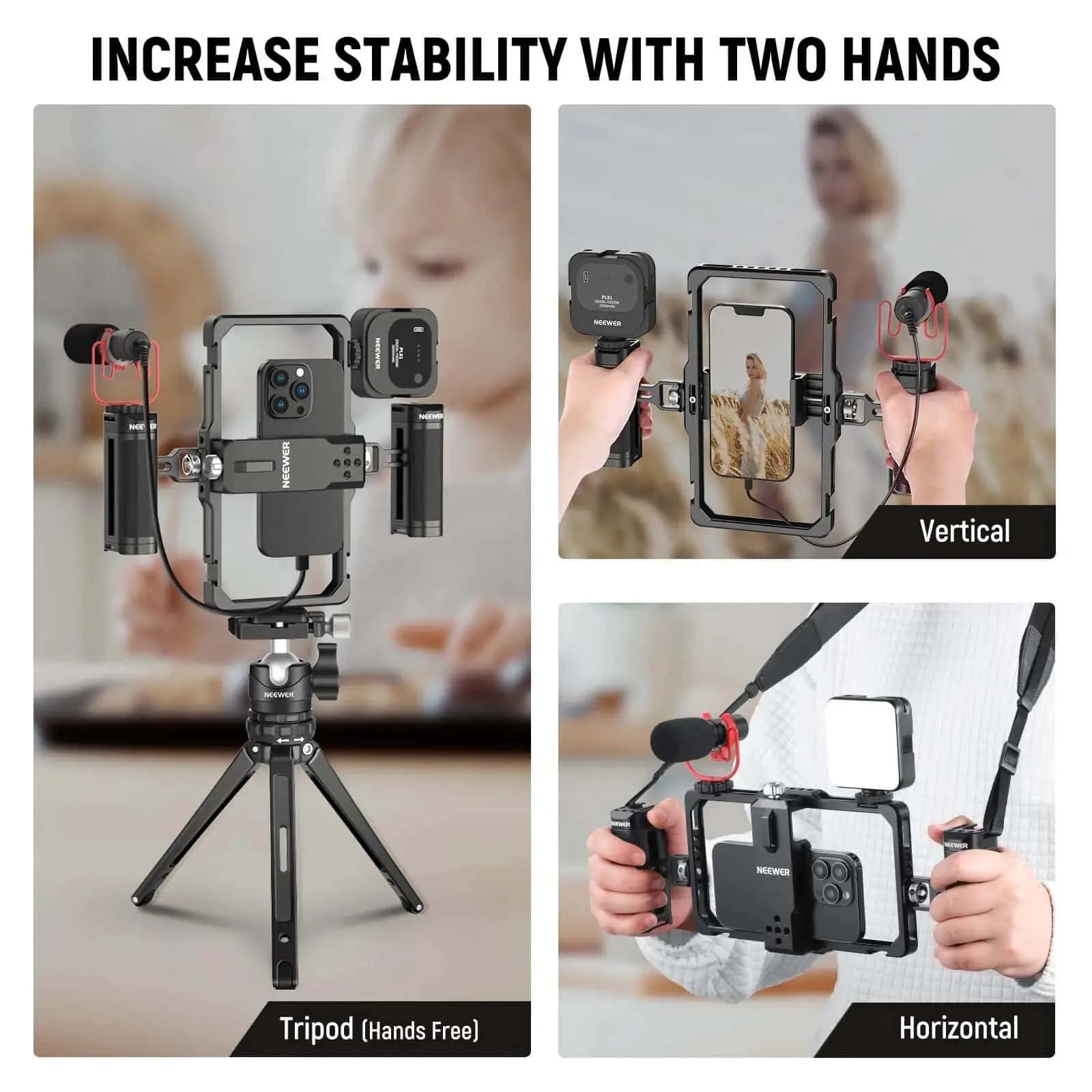 کیج موبایل نیور NEEWER PA009S Smartphone Video Rig — تصویر ۵