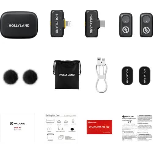 میکروفن بیسیم هالی لند Hollyland LARK A1 Combo 2-Person Wireless Microphone — تصویر ۱۱