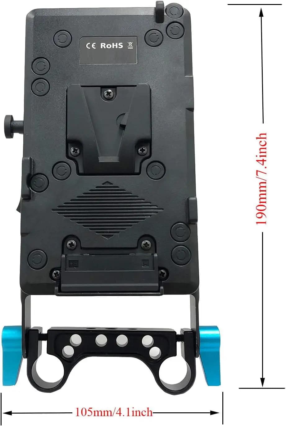 پلیت باتری V-Mount Battery Plate 15mm Rod Mount — تصویر ۵