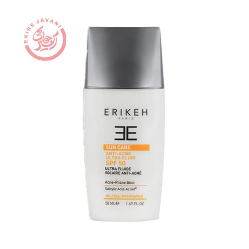 اریکه کرم ضدآفتاب ضد جوش بی رنگ spf 50