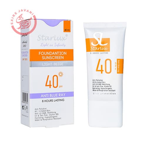 استارلوکس کرم ضدآفتاب بژ روشن جدید spf 40 — تصویر ۳