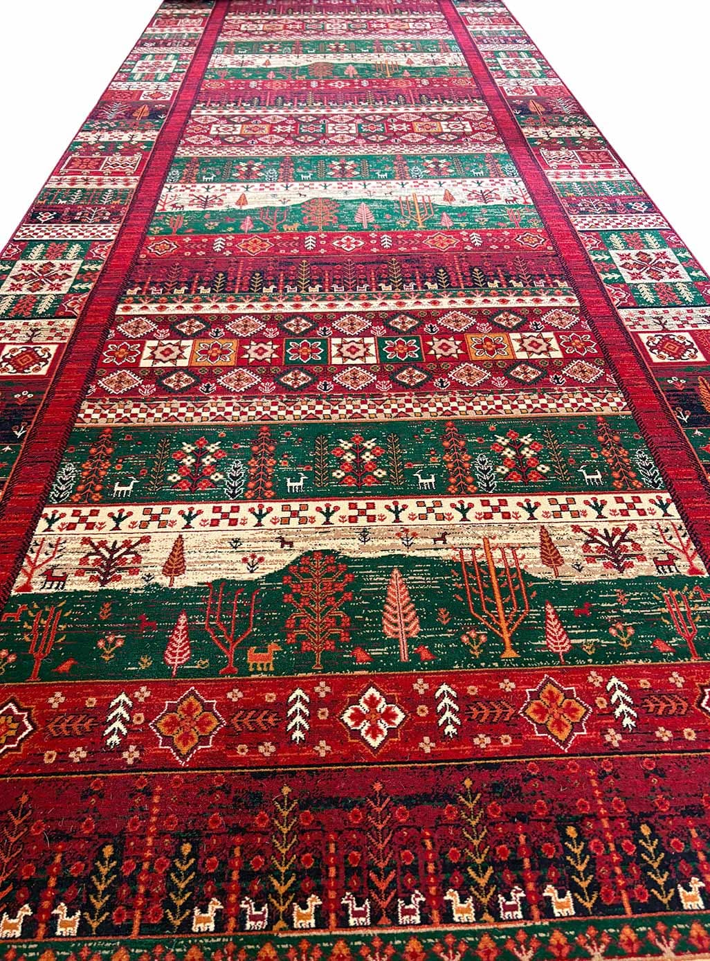 فرش کناره گبه طرح بلوچ لاکی کهنه نما 700 شانه کد 0220 — تصویر ۶