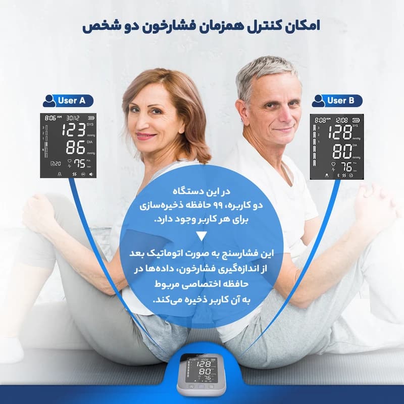 فشارسنج دیجیتال سخنگو جامپر مدل JPD-HA121 — تصویر ۴