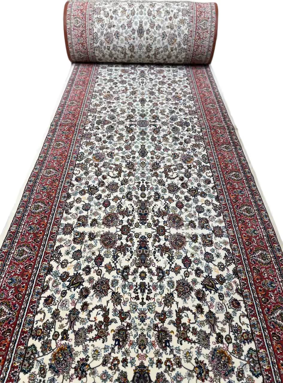 کناره افشان سنتی طرح گلریز کرم 700 شانه تراکم 2100 کد 6218