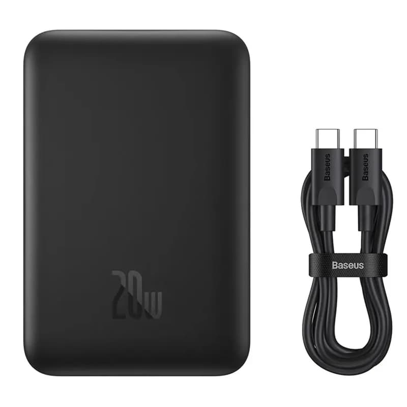 پاوربانک باسئوس 20 وات مدل Magnetic Mini ظرفیت 10000 میلی آمپر PPCX070001 — تصویر ۲