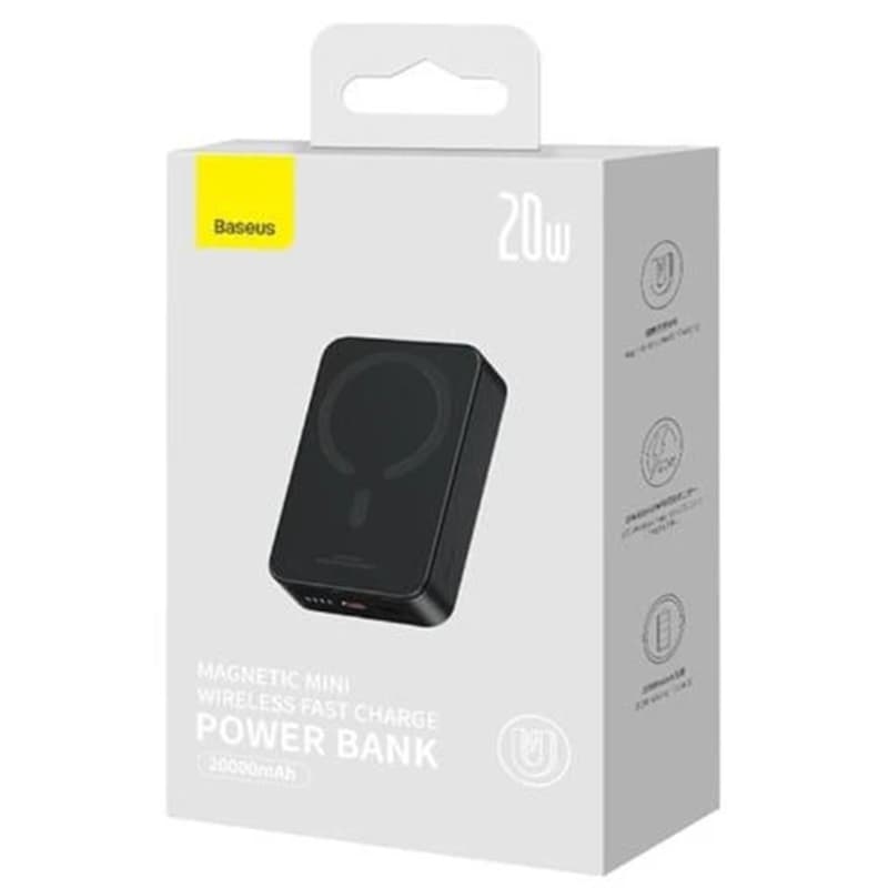 پاور بانک 20 وات باسئوس مدل Magnetic Mini ظرفیت 20000 میلی آمپر PPCX150001 — تصویر ۵