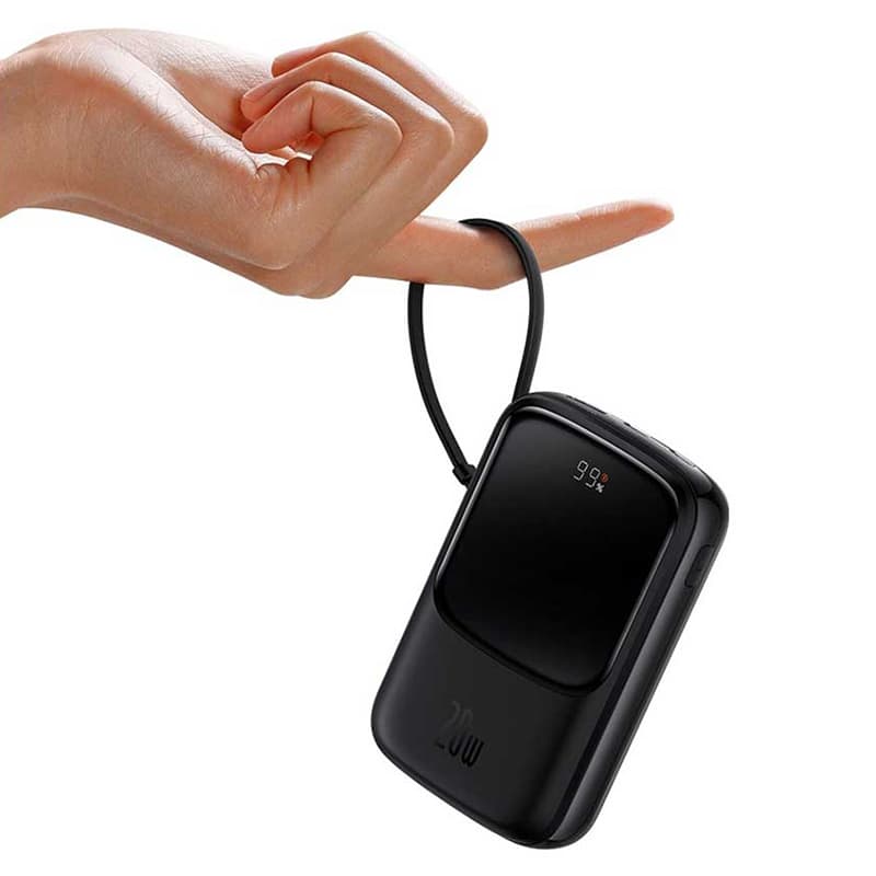پاوربانک باسئوس 20 وات مدل Baseus Qpow Pro ظرفیت 10000 میلی‌ آمپر PPQD060001 — تصویر ۱۲