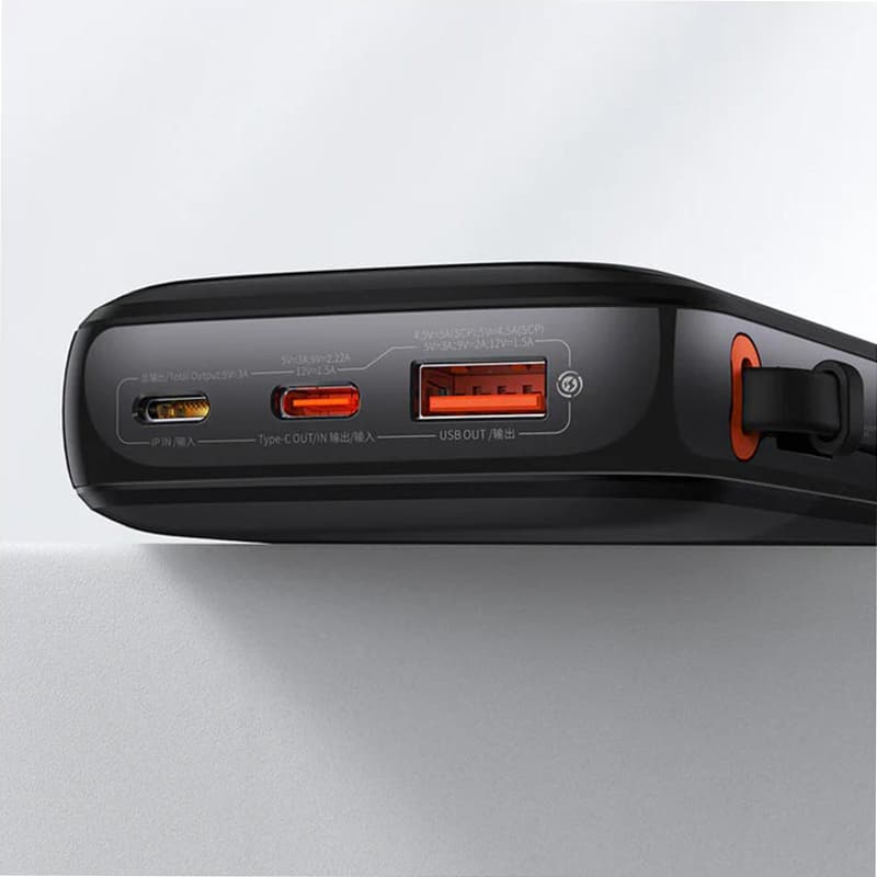 پاوربانک باسئوس 20 وات مدل Baseus Qpow Pro ظرفیت 10000 میلی‌ آمپر PPQD060001 — تصویر ۷
