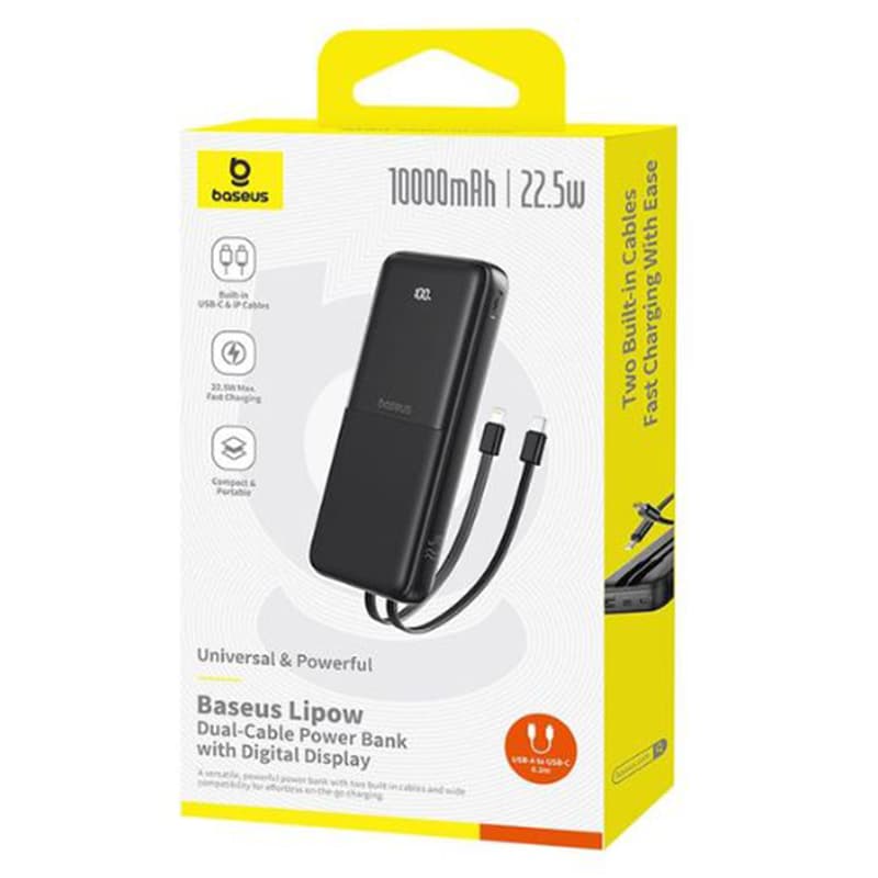 پاوربانک 22.5 وات باسئوس ظرفیت 10000میلی آمپر ساعت P10079102123 مدل Airpow Lite — تصویر ۷
