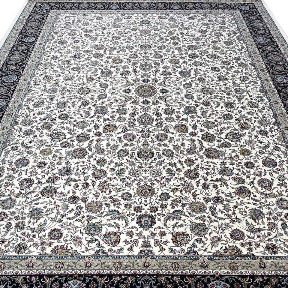 فرش افشان کاشان 1200 شانه غیر برجسته کد 4103 — تصویر ۶