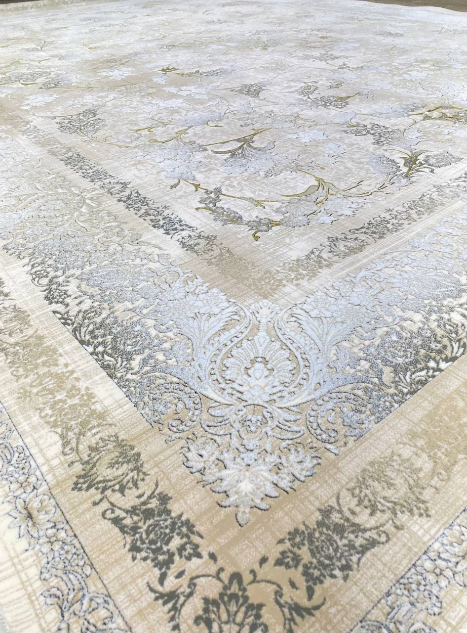 فرش کهنه نما طرح افشان طلاکوب گل برجسته 1200شانه کد 8080 — تصویر ۴