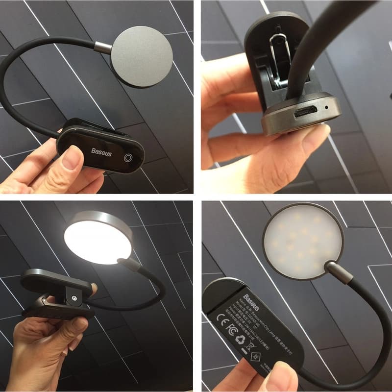 چراغ مطالعه بيسوس مدل MINI CLIP LAMP DGRAD-0G — تصویر ۸
