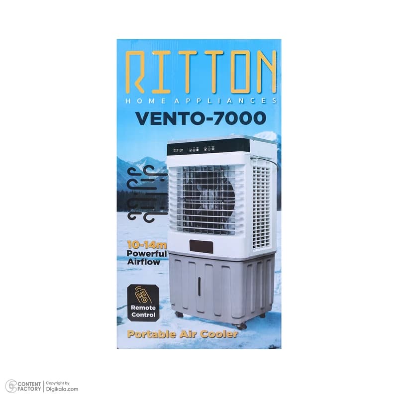 کولر آبی سلولزی قابل حمل 7000 ریتون مدل Vento-7000 — تصویر ۱۲