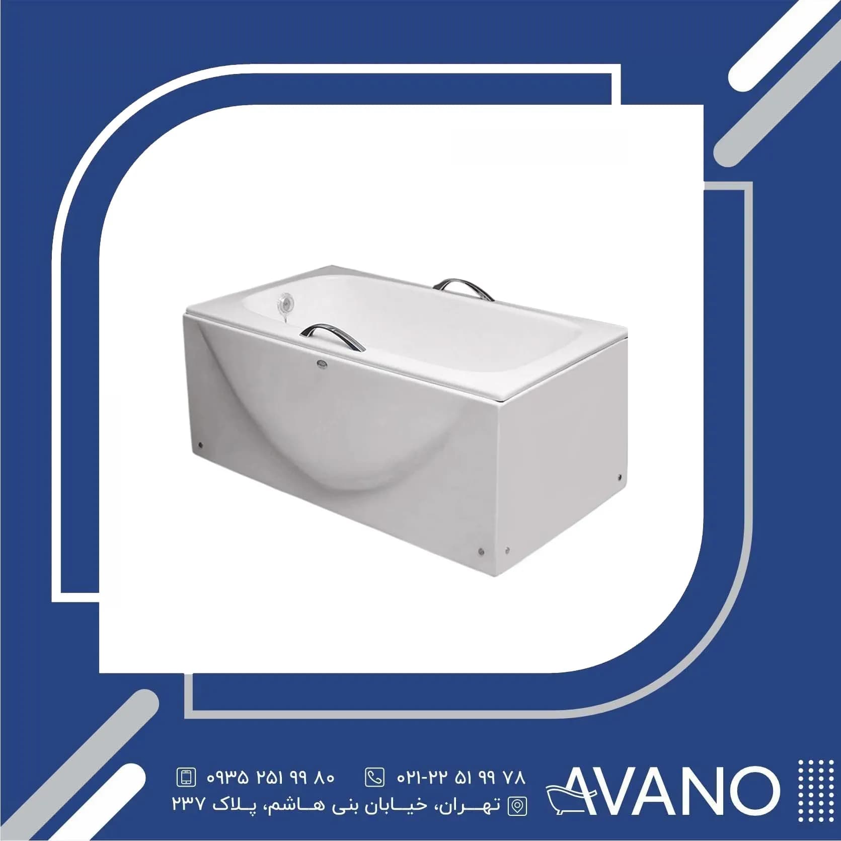 جکوزی دریاوان مدل ژاپنی ساده 120*70