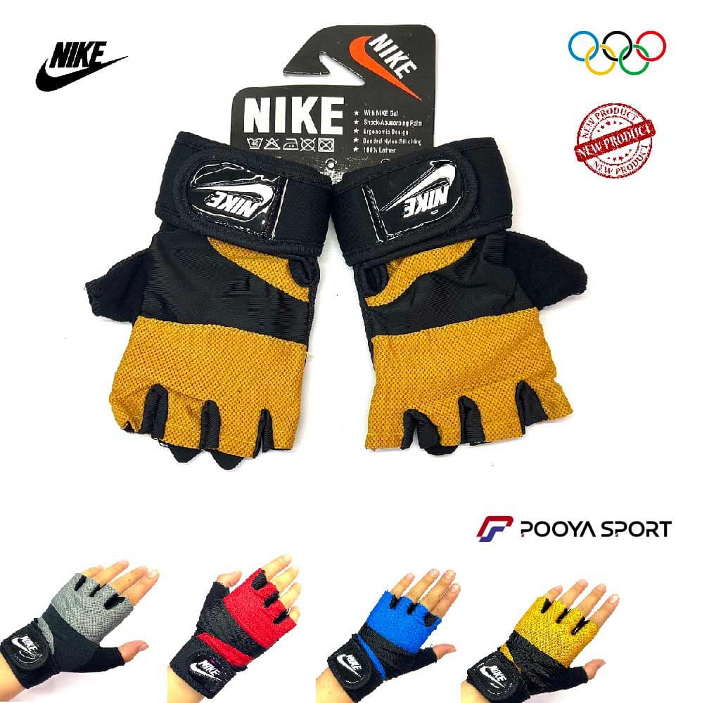 دستکش ورزشی بدون انگشت زنانه نایک NIKE جدید — تصویر ۲