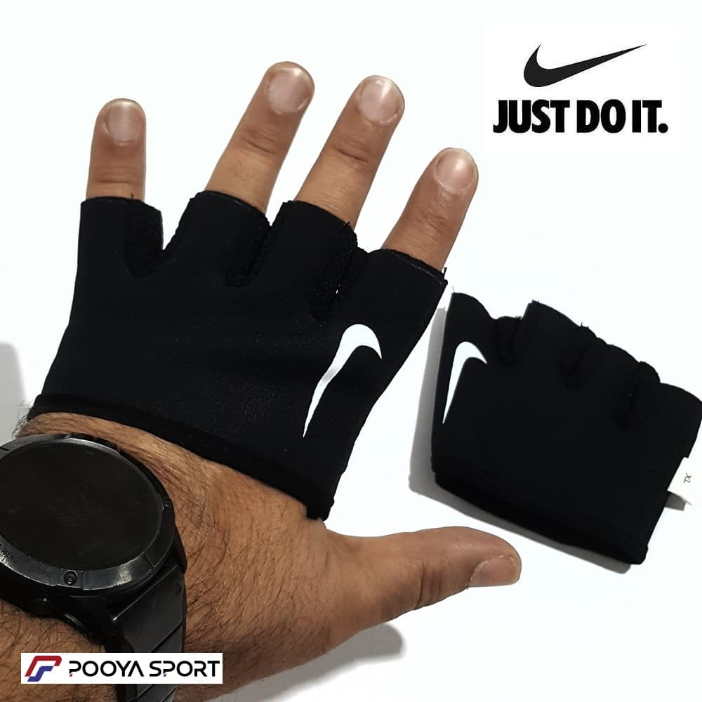 دستکش کراس فیت نیمه انگشتی حرفه ای NIKE خارجی — تصویر ۷