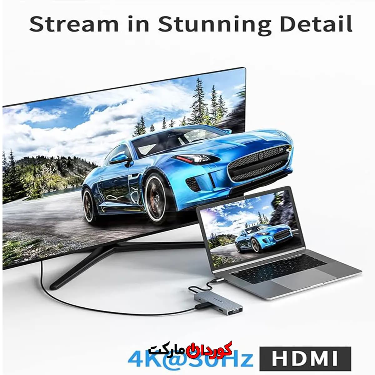 هاب USB C داک استیشن 9 پورت مدل HB040 — تصویر ۸