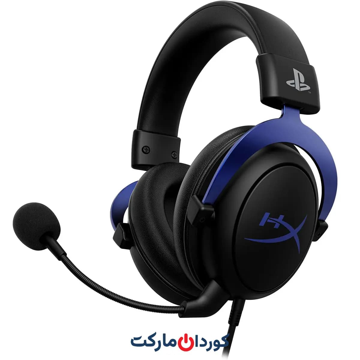 هدست (هدفون) گیمینگ HyperX Cloud ، دارای مجوز رسمی پلی استیشن، برای PS5 و PS4، میکروفون حذف نویز — تصویر ۵
