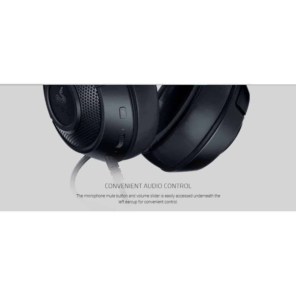 هدست گیمینگ باسیم ریزر مدل Kraken Black – مشکی — تصویر ۴