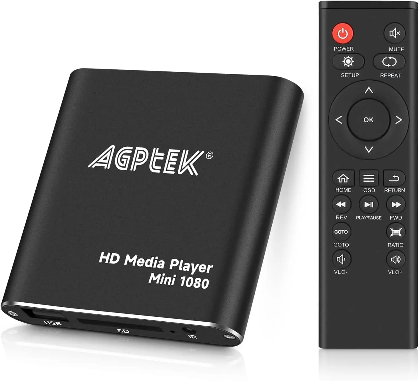 پخش‌کننده چندرسانه‌ای و دیجیتال 1080P HD برند AGPTEK — تصویر ۵