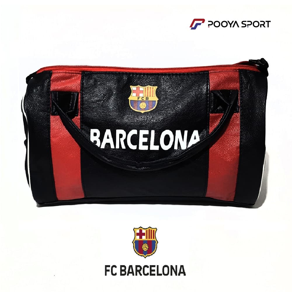 ساک ورزشی چرم بارسلونا Barcelona سایز متوسط — تصویر ۳