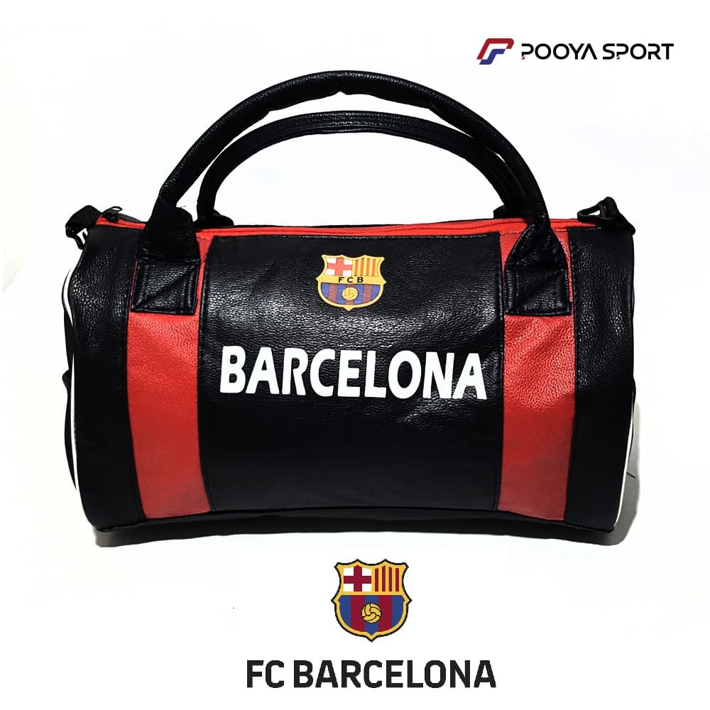 ساک ورزشی چرم بارسلونا Barcelona سایز متوسط