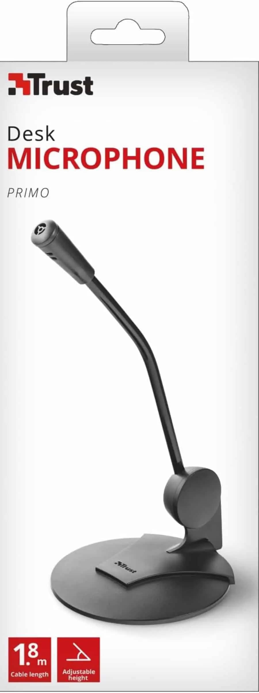 میکروفن رومیزی تراست Trust Primo 21674 با رابط Aux 3.5mm — تصویر ۶