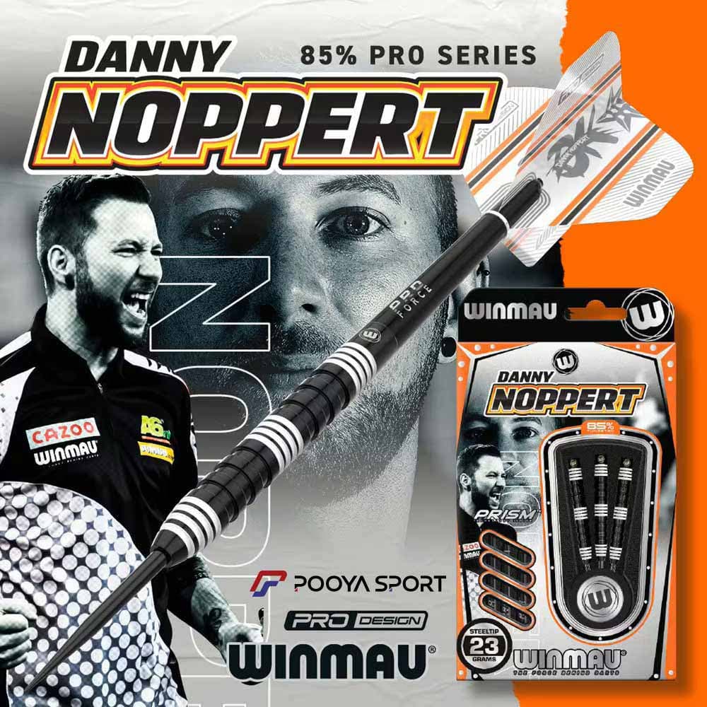تیر دارت سوزنی حرفه ای تنگستن دنی نوپرت Winmau Danny Noppert 23 gr اصل — تصویر ۷
