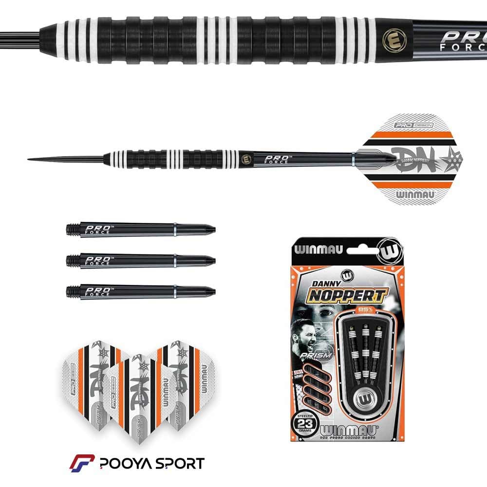 تیر دارت سوزنی حرفه ای تنگستن دنی نوپرت Winmau Danny Noppert 23 gr اصل — تصویر ۴