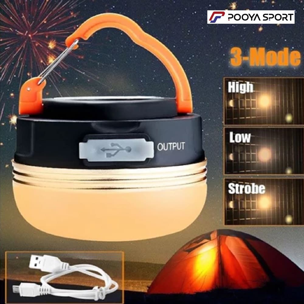 چراغ کمپ ضد آب و ضد ضربه شارژی Camping Lights اصل — تصویر ۷
