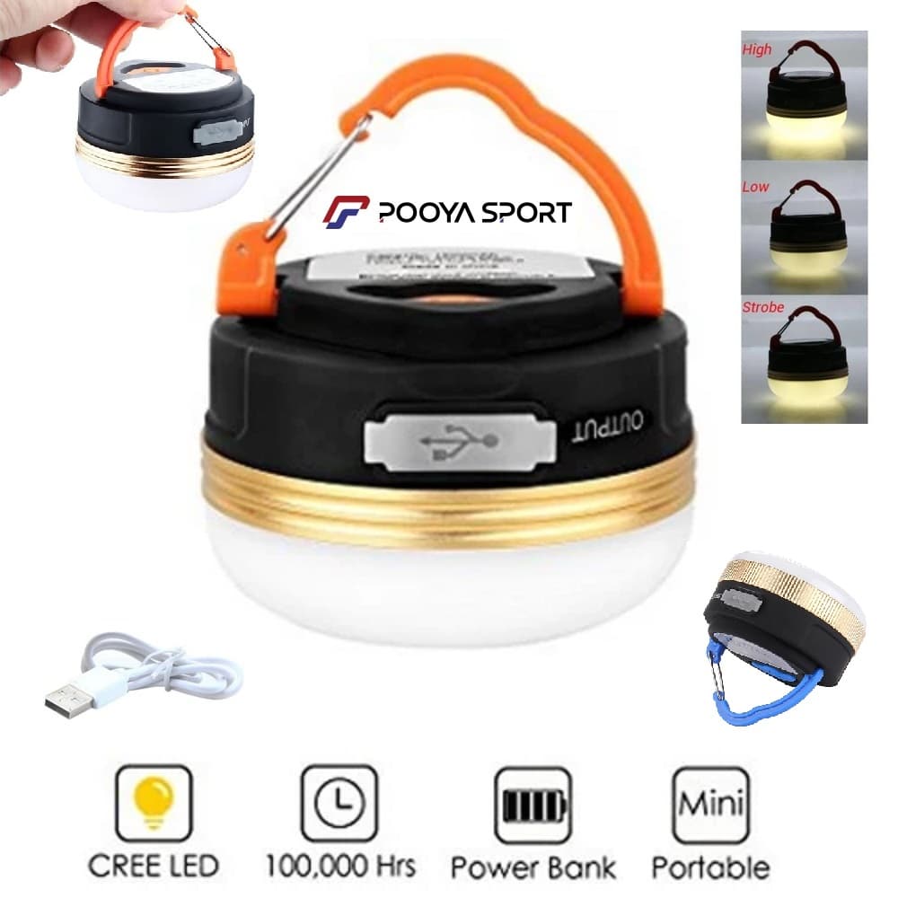 چراغ کمپ ضد آب و ضد ضربه شارژی Camping Lights اصل — تصویر ۸