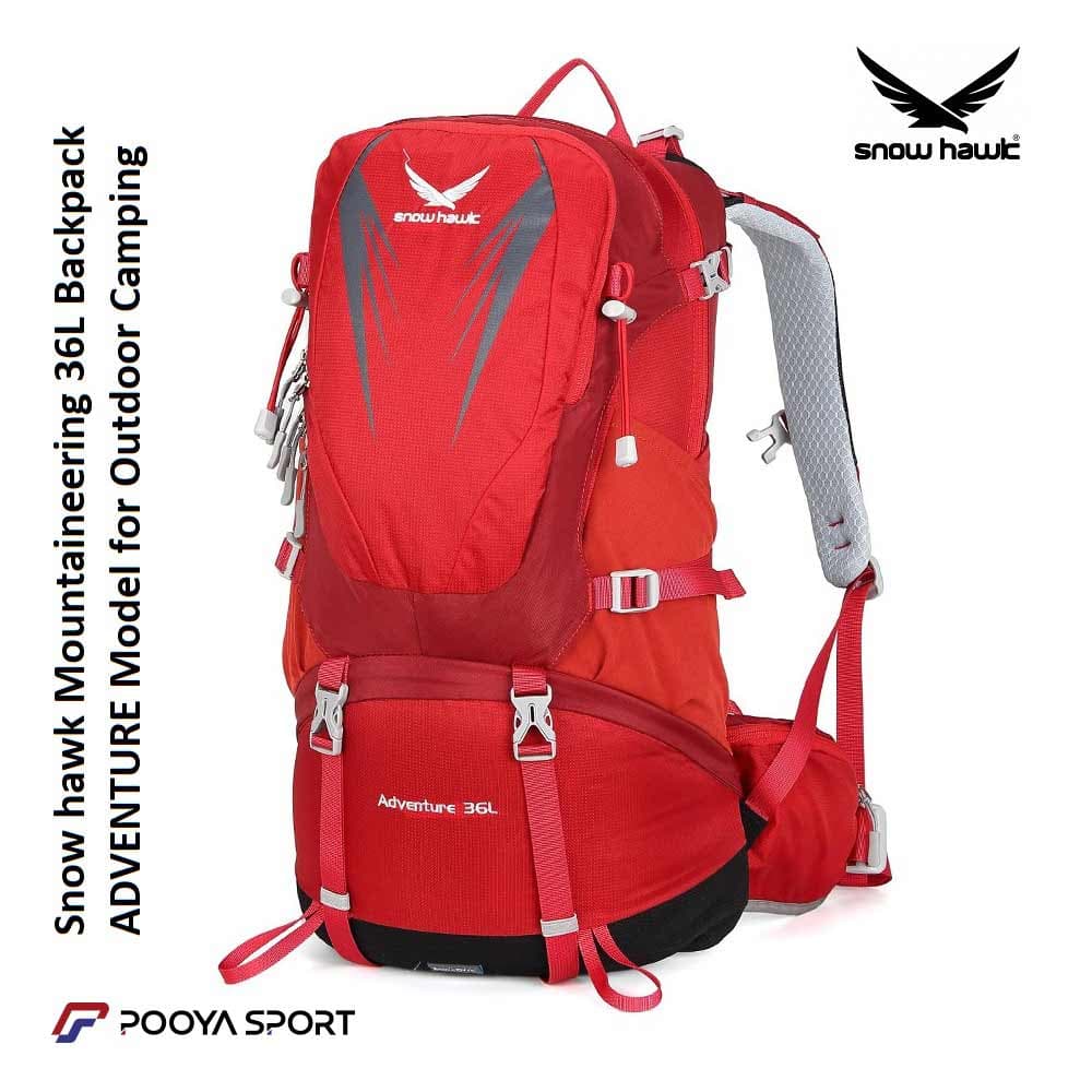 کوله پشتی 36 لیتری اسنوهاک اصل ADVENTURE snow hawk کد SN-B3125 — تصویر ۱۲