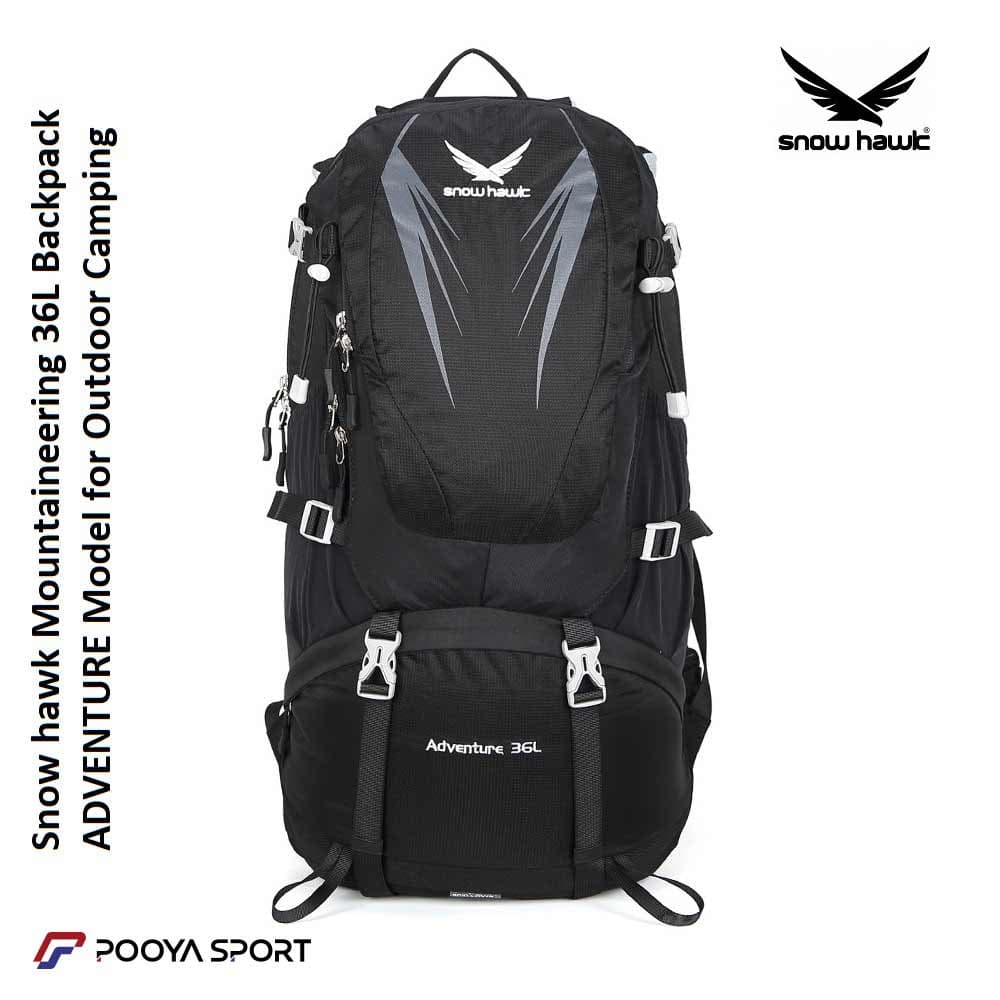 کوله پشتی 36 لیتری اسنوهاک اصل ADVENTURE snow hawk کد SN-B3125 — تصویر ۸