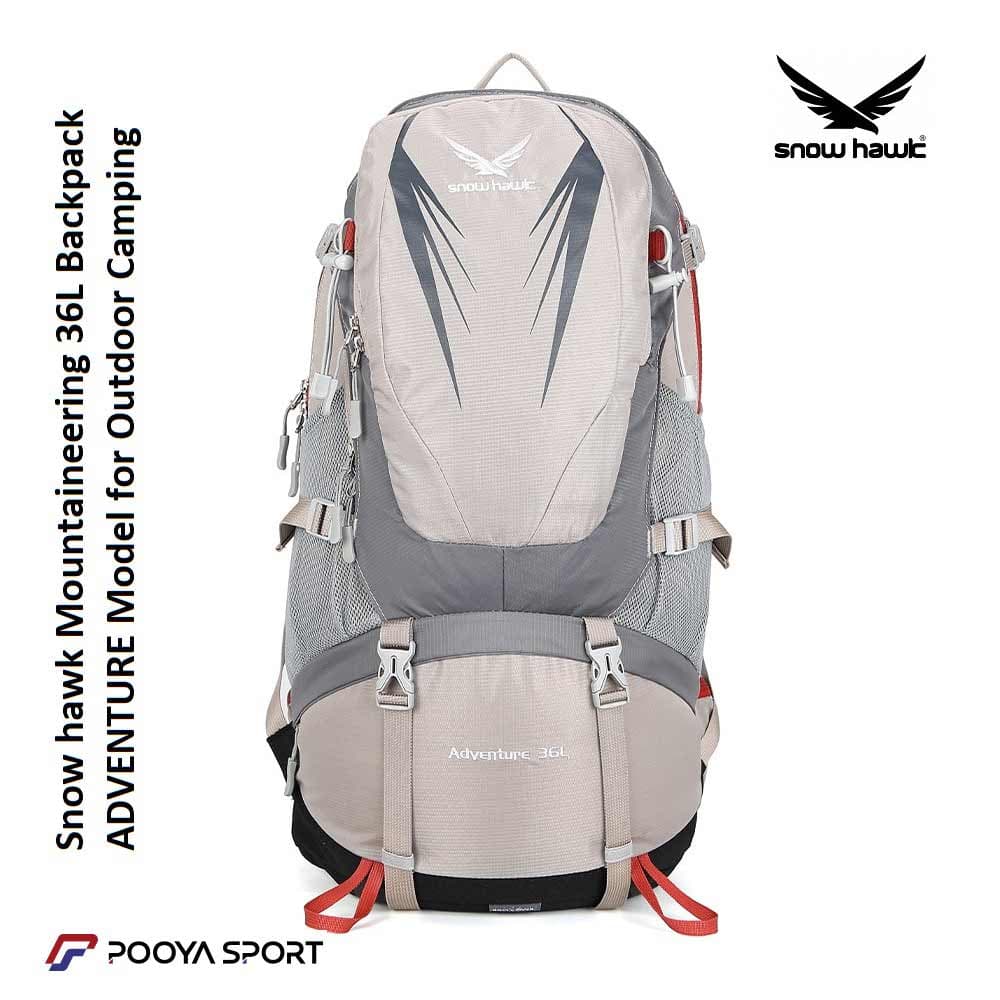 کوله پشتی 36 لیتری اسنوهاک اصل ADVENTURE snow hawk کد SN-B3125 — تصویر ۹