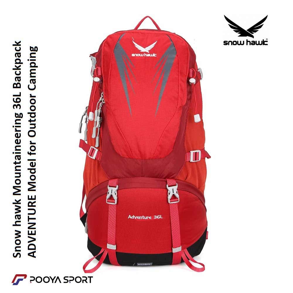 کوله پشتی 36 لیتری اسنوهاک اصل ADVENTURE snow hawk کد SN-B3125 — تصویر ۳
