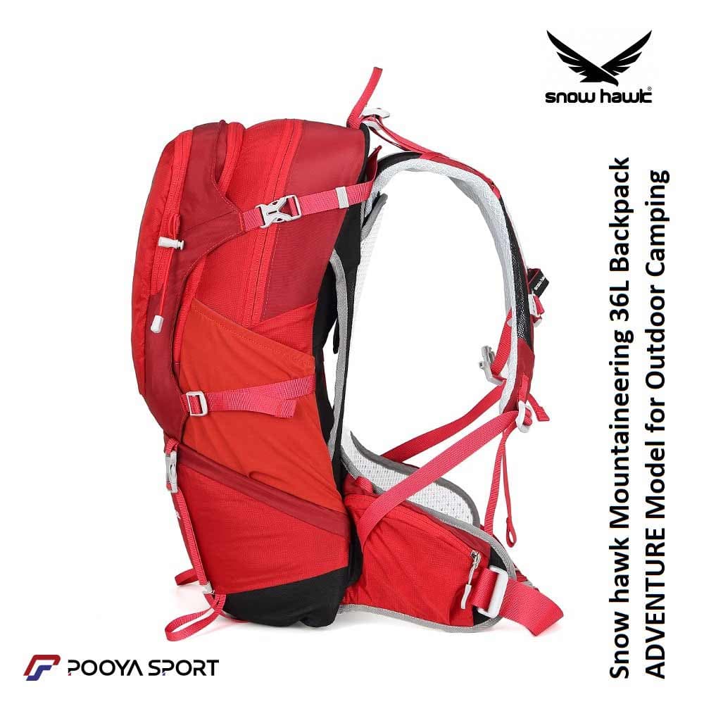 کوله پشتی 36 لیتری اسنوهاک اصل ADVENTURE snow hawk کد SN-B3125 — تصویر ۵