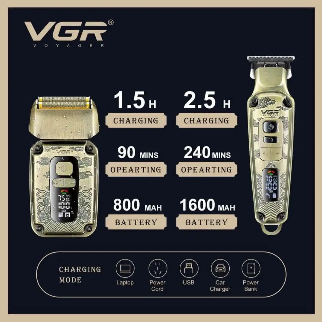 ست ماشین اصلاح وی جی آر مدل V-641 — تصویر ۸