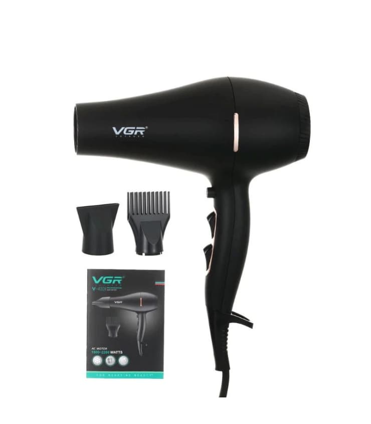 سشوار وی جی آر مدل V-433 با موتور سنگین و باد سرد — تصویر ۸