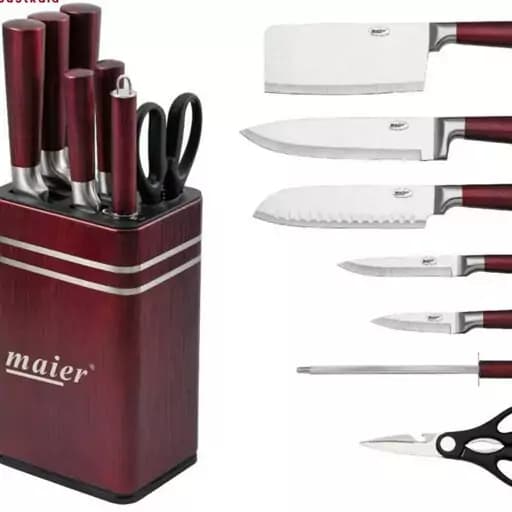 سرویس چاقو آشپزخانه 8 پارچه مایر مدل MR-73 — تصویر ۴