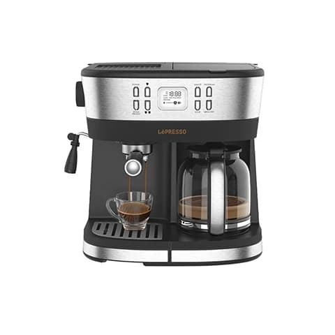 دستگاه قهوه و اسپرسوساز برند LePresso Dual Brew مشکی مدل LP002 با شناسه 558447 — تصویر ۴