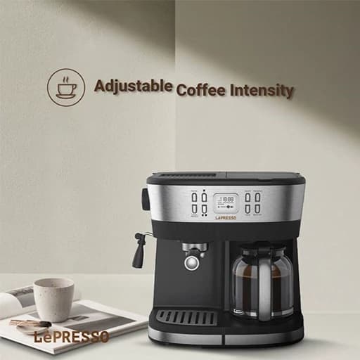 دستگاه قهوه و اسپرسوساز برند LePresso Dual Brew مشکی مدل LP002 با شناسه 558447 — تصویر ۹