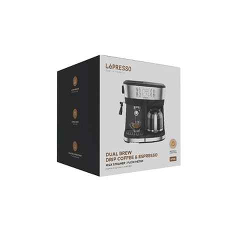 دستگاه قهوه و اسپرسوساز برند LePresso Dual Brew مشکی مدل LP002 با شناسه 558447 — تصویر ۳