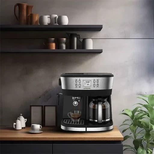 دستگاه قهوه و اسپرسوساز برند LePresso Dual Brew مشکی مدل LP002 با شناسه 558447