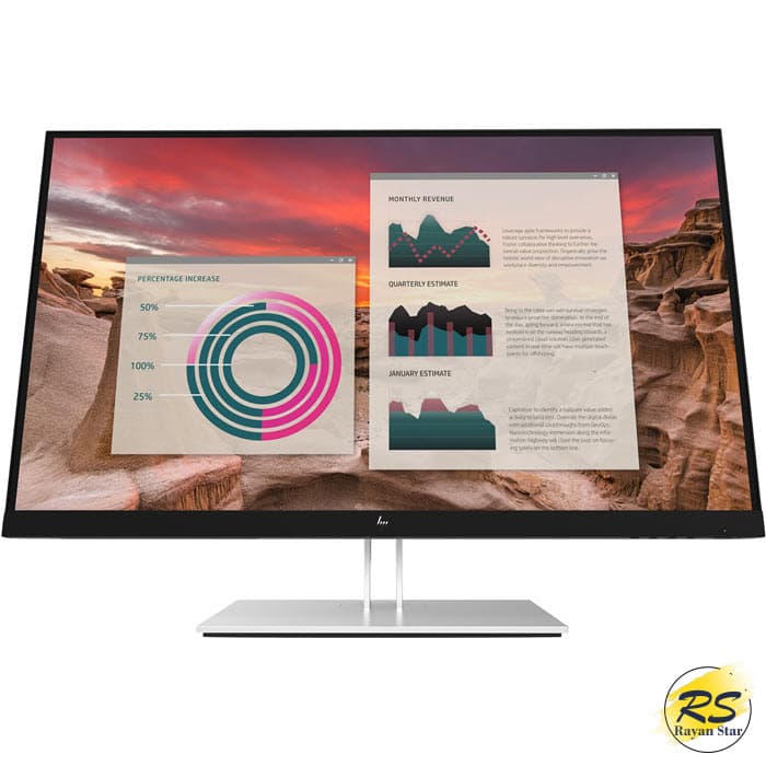 مانیتور اچ پی 27 اینچ فریم لس HP E27u G4 QHD