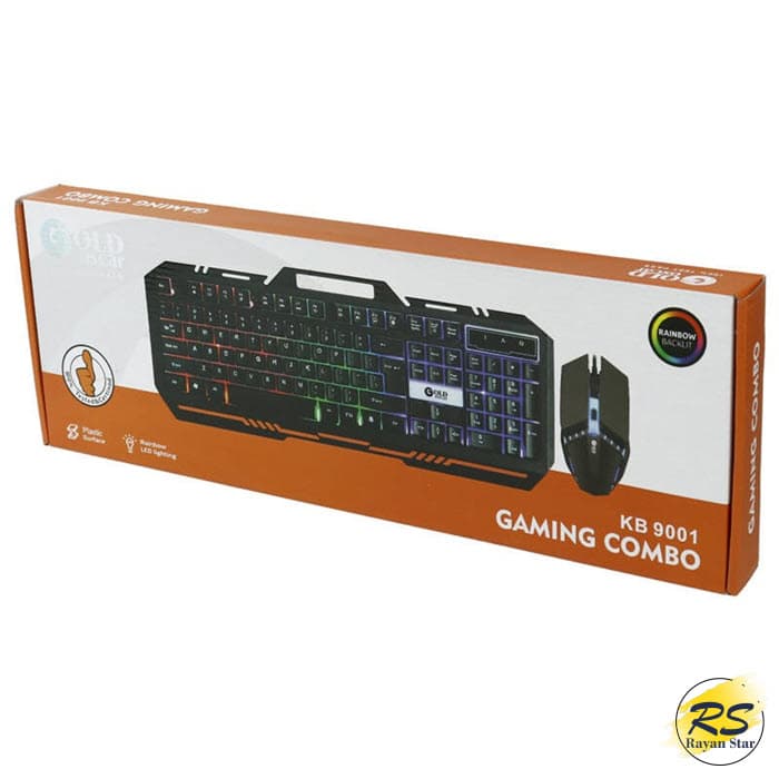 کیبورد و ماوس گیمینگ گلد اسکار مدل KB9001