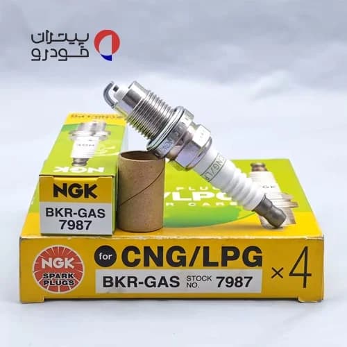 شمع ngk دوگانه سوز پایه کوتاه کد BKR-GAS 7987 — تصویر ۷